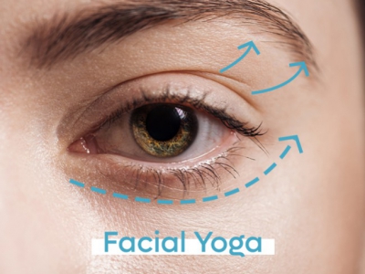 Facial yoga and the Shiny Eyes eye contour